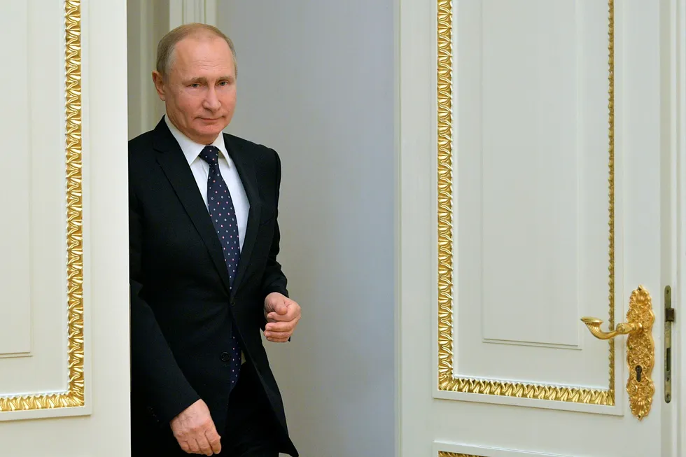 Russlands president Vladimir Putin, her fotografert i Moskva i slutten av januar
