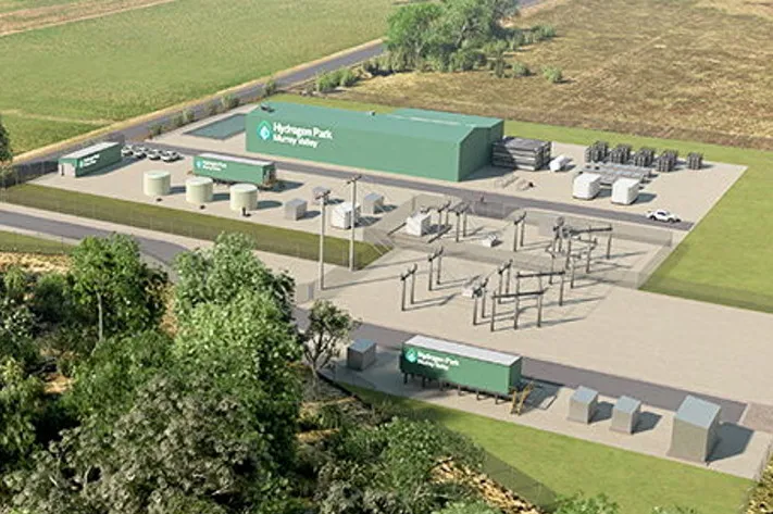 . Hydrogen Park Murray Valley 10MW green hydrogen plant.