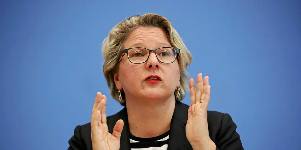 German environment minister Svenja Schulze, who presented the climate package