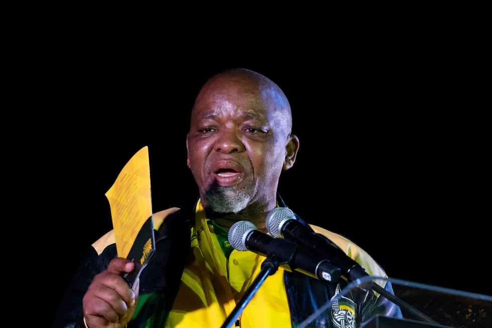 Gasman: South Africa's Energy Minister Gwede Mantashe is a major advocate of continued investment in natural gas