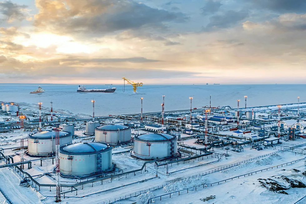 Increasing load: a marine oil export terminal on Russia's Yamal Peninsula serving the Gazprom Neft-operated Novoport field