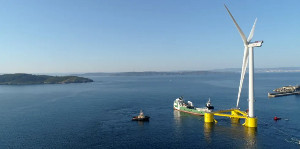 The project is slated to use Principle Power floating turbines.