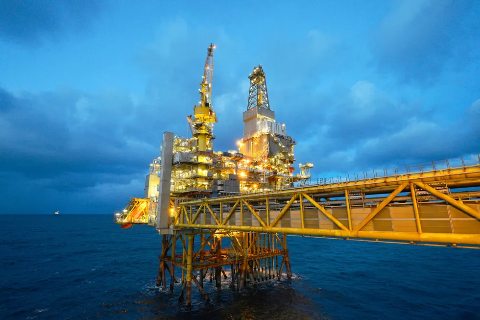 Existing infrastructure: Equinor's Oseberg field facilities in the North Sea offshore Norway