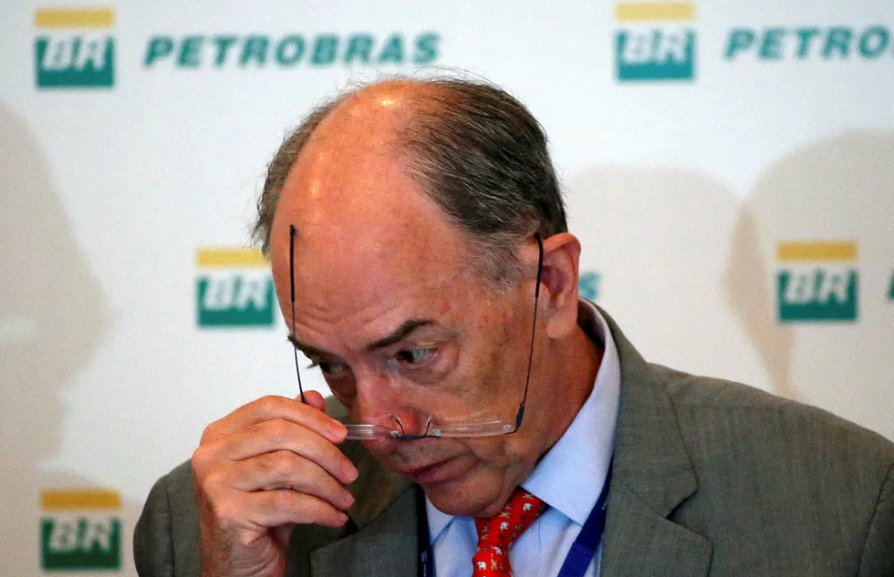 Pedro Parente, President of Brazil's state-run oil company Petroleo Brasileiro SA (Petrobras), attends a news conference in Rio de Janeiro, Brazil May 8, 2018. Foto: Sergio Moraes/Reuters/NTB Scanpix