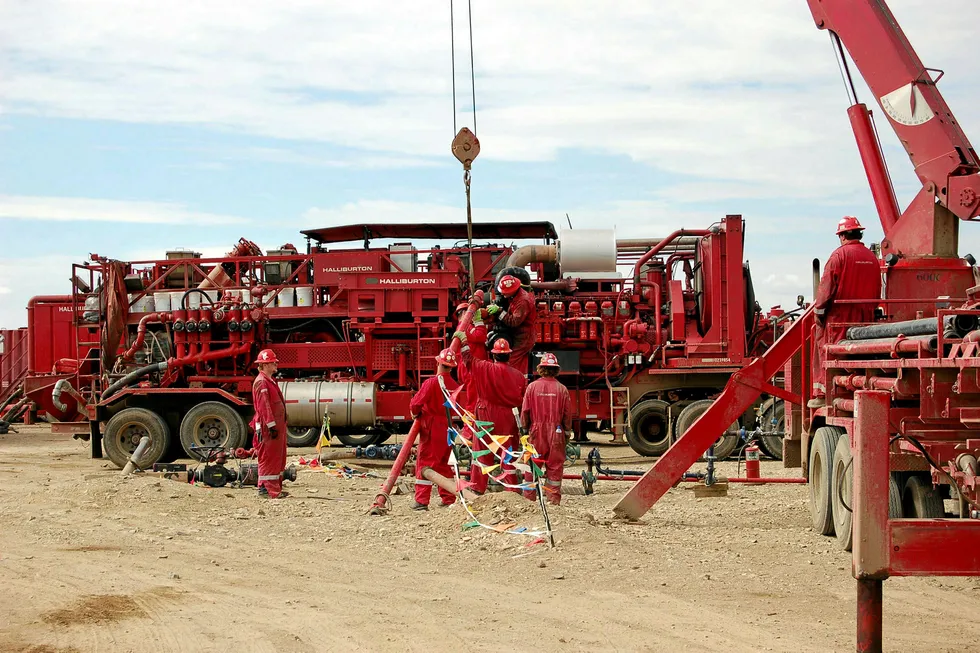 Cash flow: Halliburton has seen sales increase in the US, which has been echoed by rival services giant Schlumberger