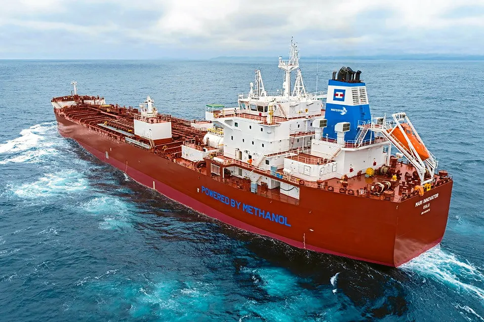 Dual-fuelled methanol tanker owned by Marinvest