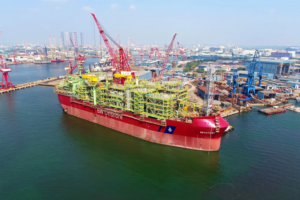 Model for Barossa: BW Offshore's Catcher FPSO, pictured in 2017