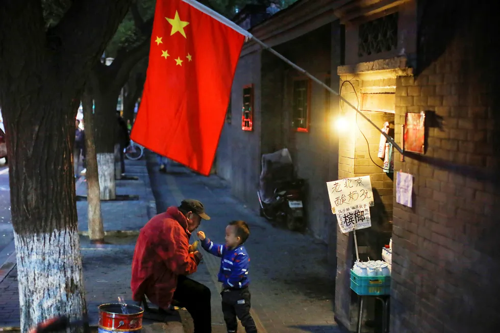 Beijing klargjøres i disse dager for kommunistpartiets 19. kongress. Foto: Thomas Peter/Reuters/NTB Scanpix