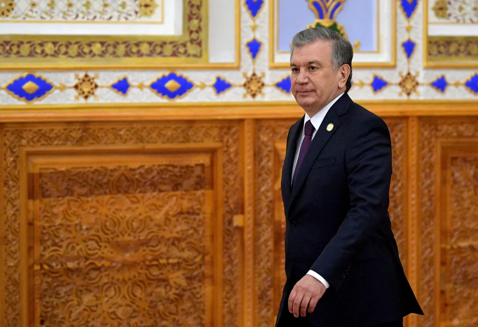 Gas incentives: Shavkat Mirziyoyev, President of Uzbekistan, which is a former Soviet republic in Central Asia