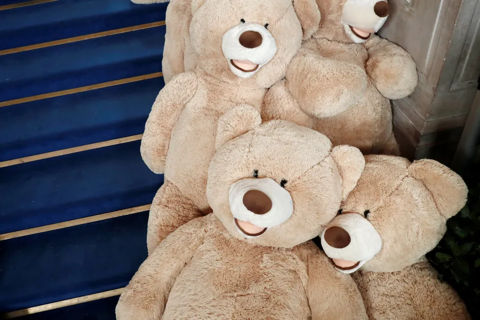 Helping hand: Mubadala hands out teddy bear presents to sick Thai children
