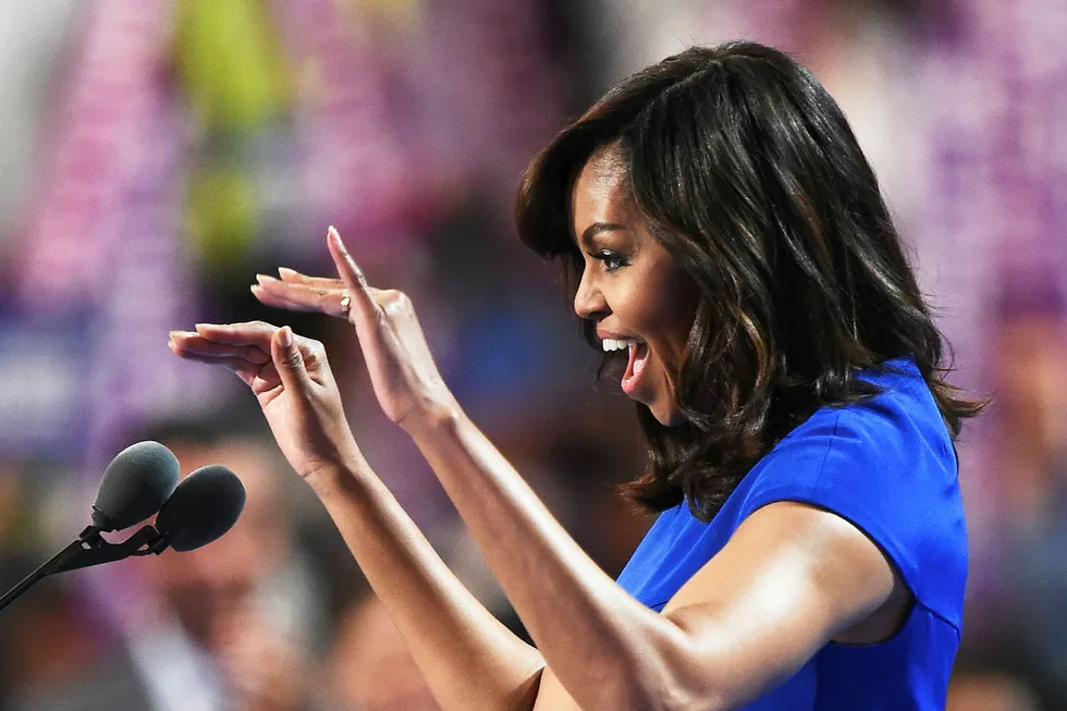USAs tidligere førstedame Michelle Obama kritiserer kvinner som stemte på Donald Trump i presidentvalget. Foto: Robyn Beck/AFP Photo