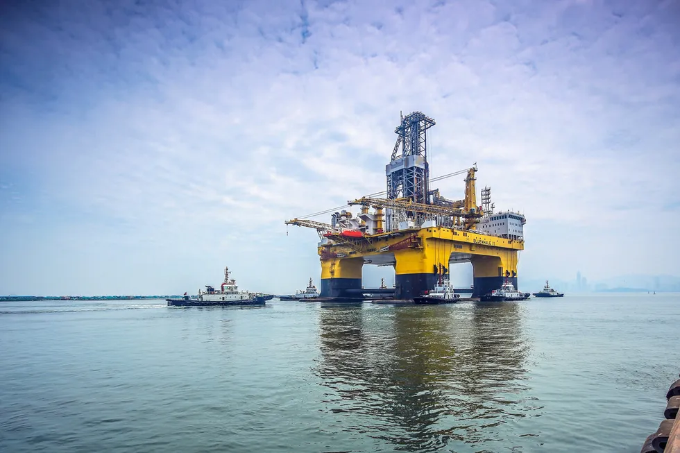 Semi-submersible rig Bluewhale 2 drilled a successful gas hydrate well in the South China Sea early this year.