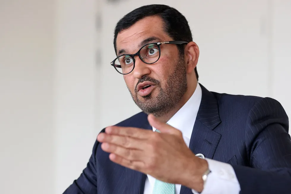Expansion plans: Sultan Ahmed Al Jaber, chief executive of Adnoc.