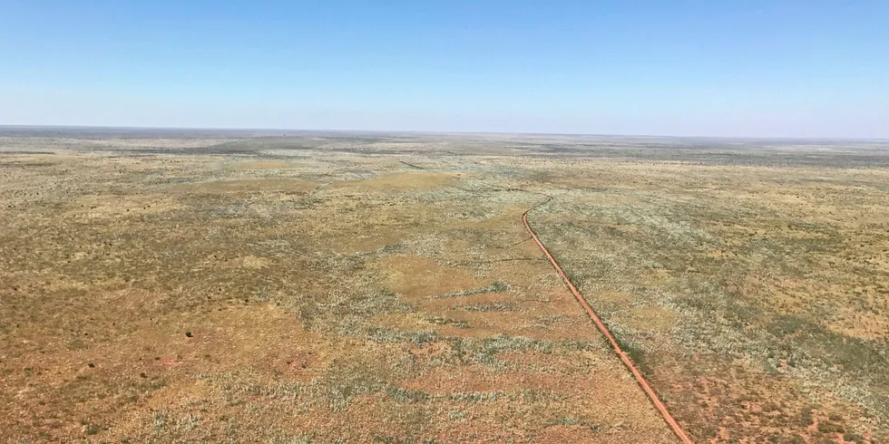The project site for the AREH project in the wide open space of rural Western Australia.