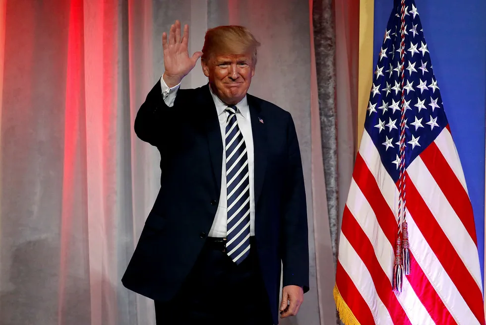 USAs president Donald Trump straffer Kina knallhardt. Foto: Leah Millis/Reuters