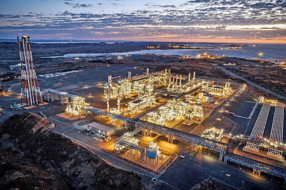 Back online: Woodside's Pluto LNG facility in Western Australia