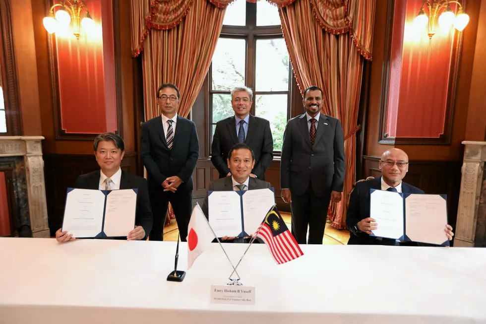 Term sheet signing: Petronas, MISC and Mitsui OSK Lines advance LCO2 carriers joint venture.