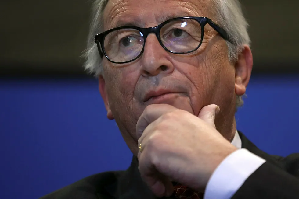 EU Kommisjonssjefen Jean-Claude Juncker i Brussel tirsdag.