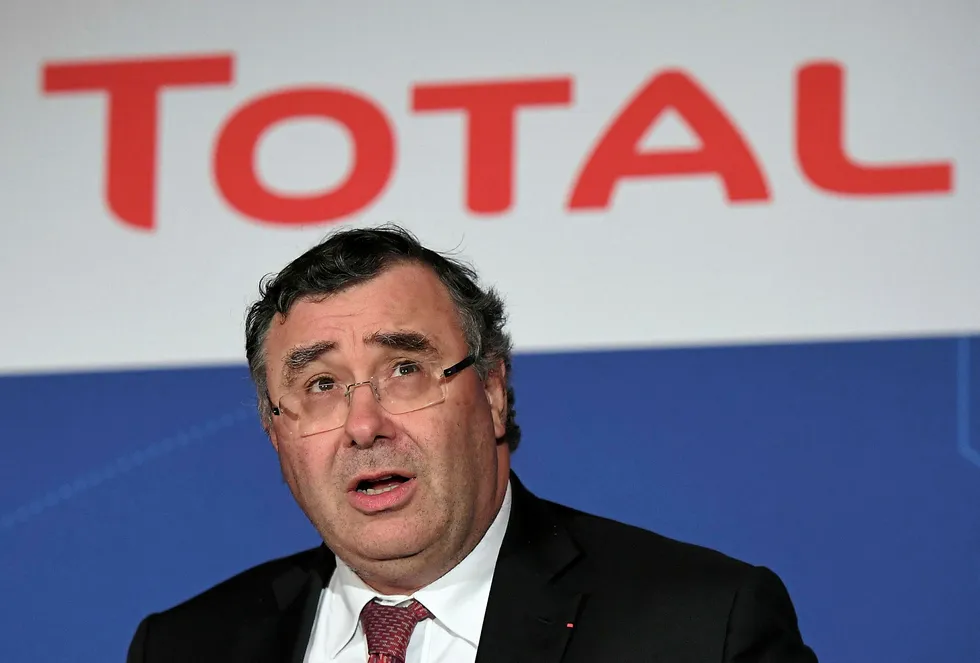 Drilling programme: Total chief executive Patrick Pouyanne