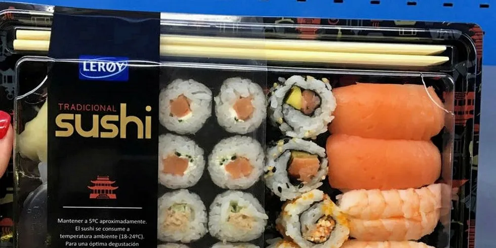 Riktig sushi-emballasje har mye å si for matsvinnet