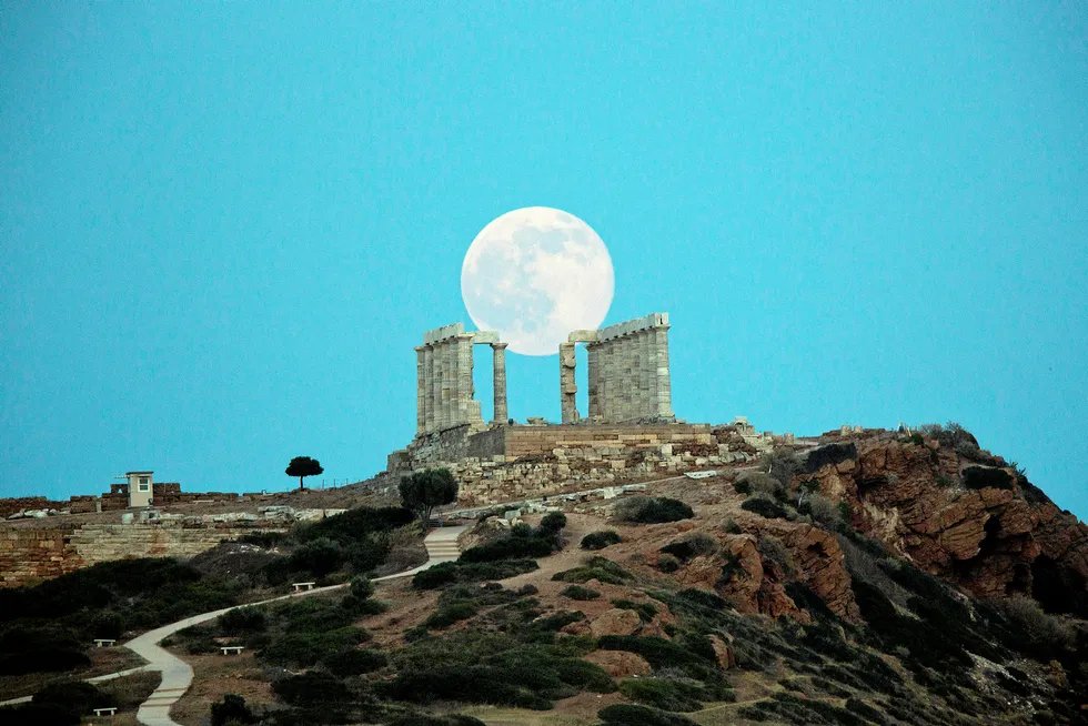 Namesake: the ancient Temple of Poseidon south-east of Athens