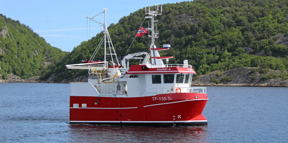 Asle Idrupsen sin nye Skogsøy-sjark er oppkalt etter rederens samboer og datter, Lill Nora.