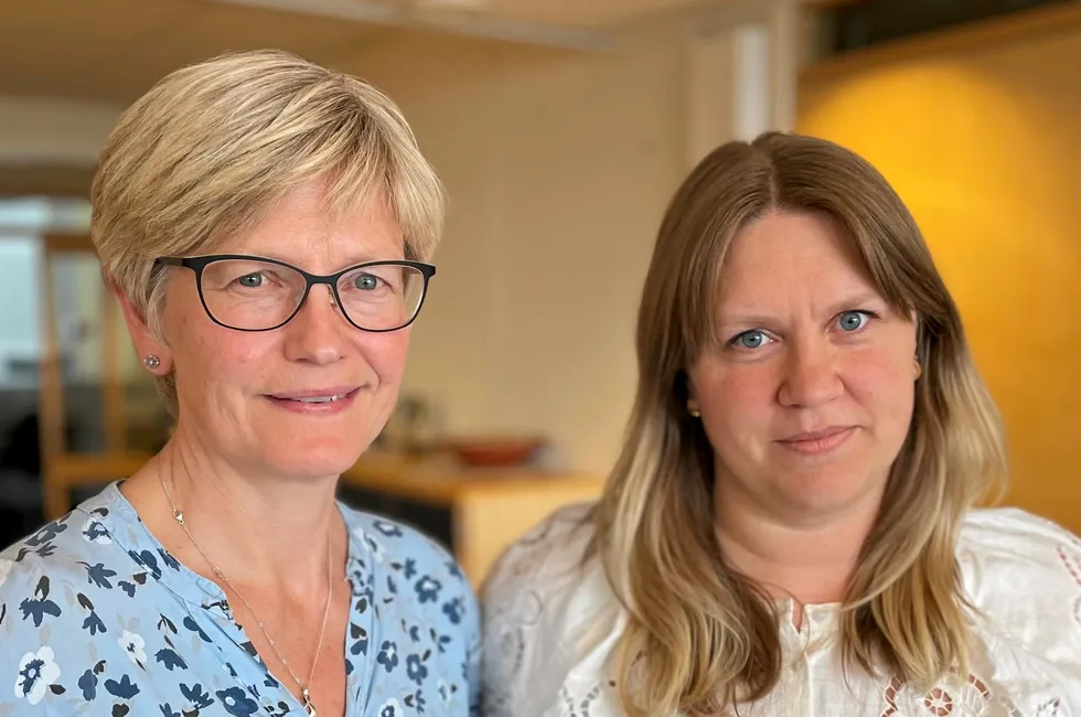 Ingunn Marie Holmen og Trine Thorvaldsen, forskere ved Sintef Ocean.