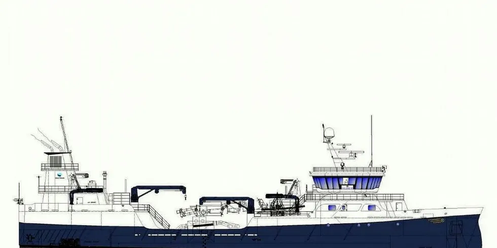 Aas Mek. Verksted med nykontrahering av 1+1 brønnbåt med Sølvtrans i Ålesund.Illustrasjon: Aas Mek. Verksted