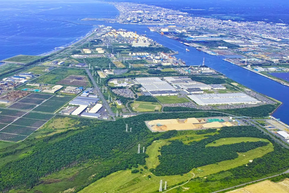 The port city of Tomakomai on Hokkaido.