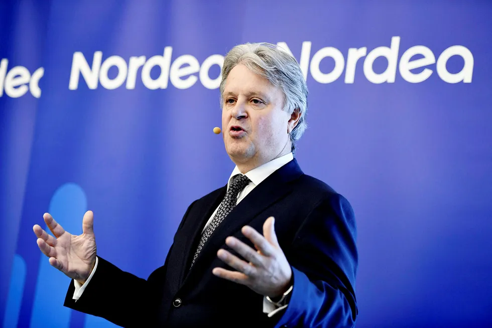 Nordeas toppsjef Kasper von Koskull skal kutte 6000 stillinger i banken. Foto: VESA MOILANEN/AFP/NTB scanpix