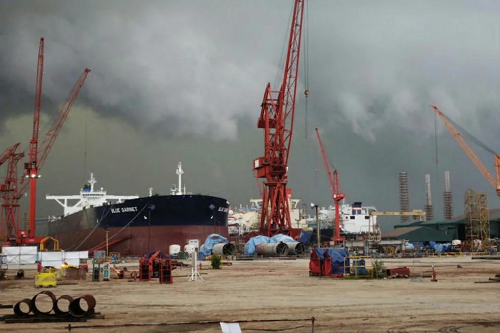 MMHE's Pasir Gudang shipyard which it acquired from Sime Darby