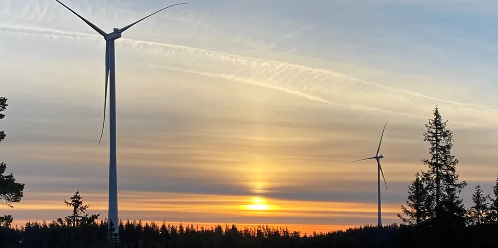 Odal vindkraftverk er ett av to nye vindkraftprosjekter som i år leverer strøm til NO1. Det andre er Hån i Sverige, men som likevel leverer direkte til Norge.