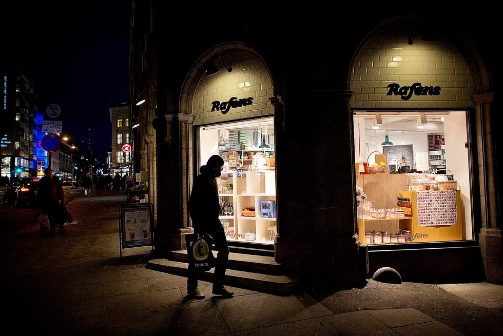 Rafens-filial i Grensen 16 i Oslo blir trolig Kitchn-butikk, ifølge daglig leder i Rafens-eier Tirag, Odd Sverre Arnøy. Foto: Øyvind Elvsborg