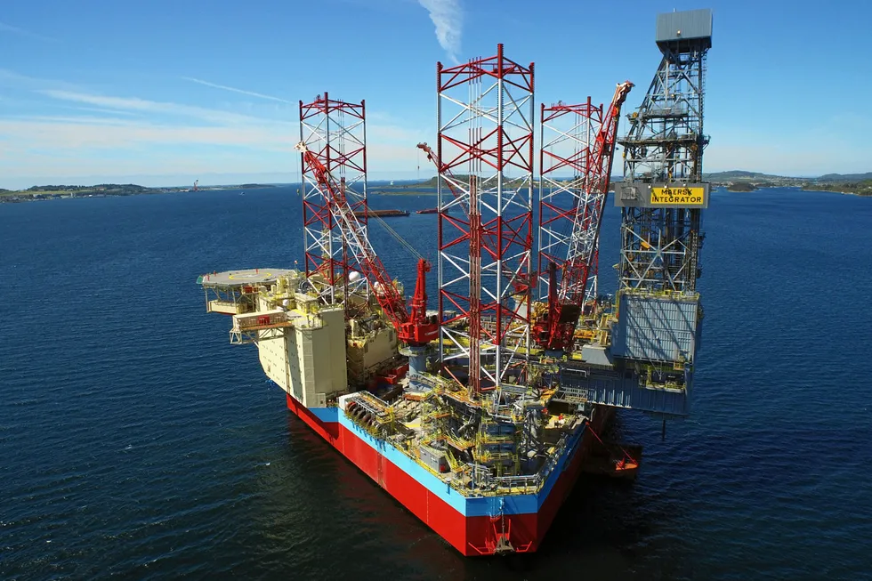 Low emissions: the jack-up Maersk Integrator