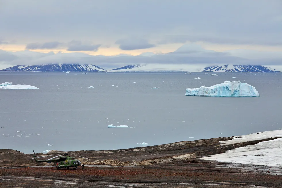 Russland vil øke skipstrafikken i Arktis, som her ved Frans Josefs land, øst for Svalbard.