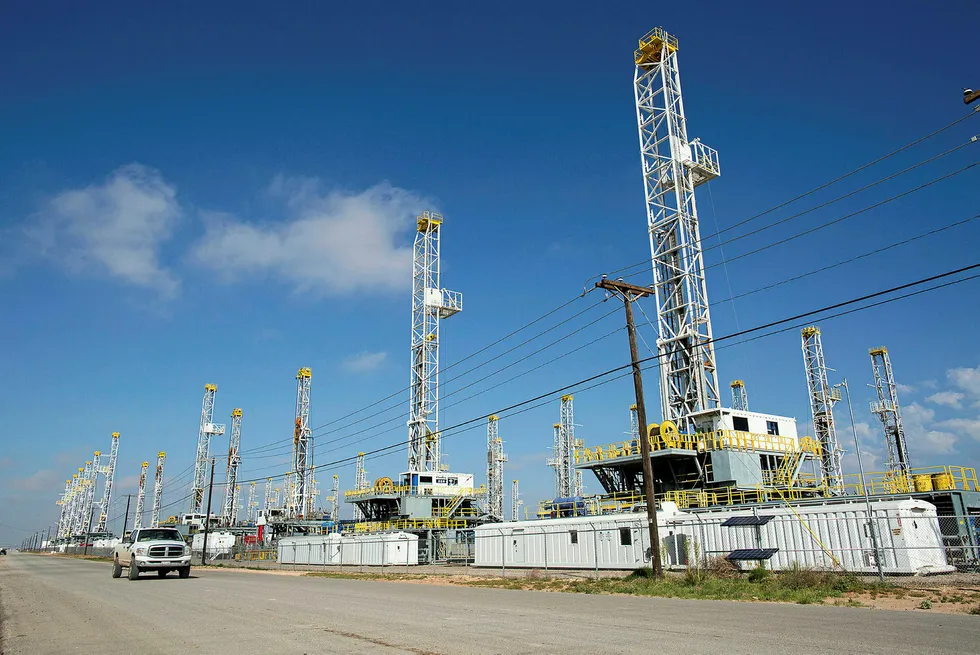 Idle rigs: in the Permian