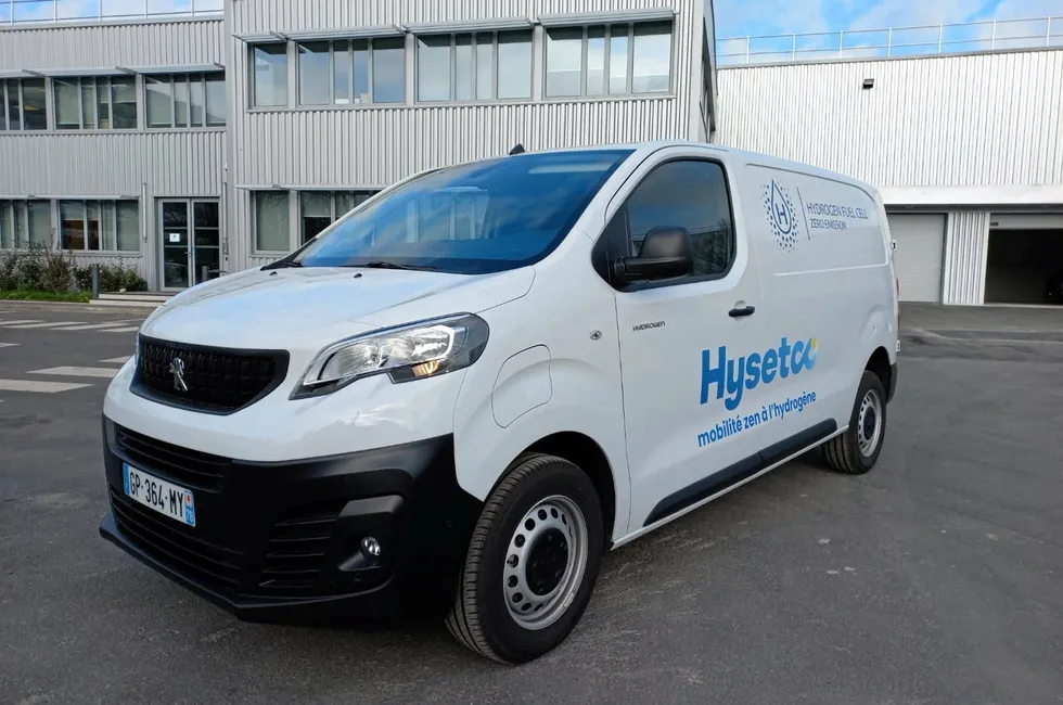 One of the Peugeot hydrogen vans has already been kitted out with Hysetco's livery.