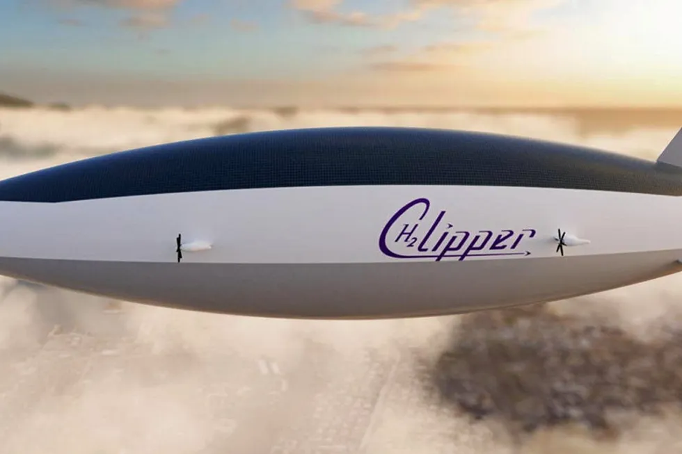 High flyer: the H2 Clipper airship is a high-speed, hydrogen-powered dirigible that uses no fossil fuels