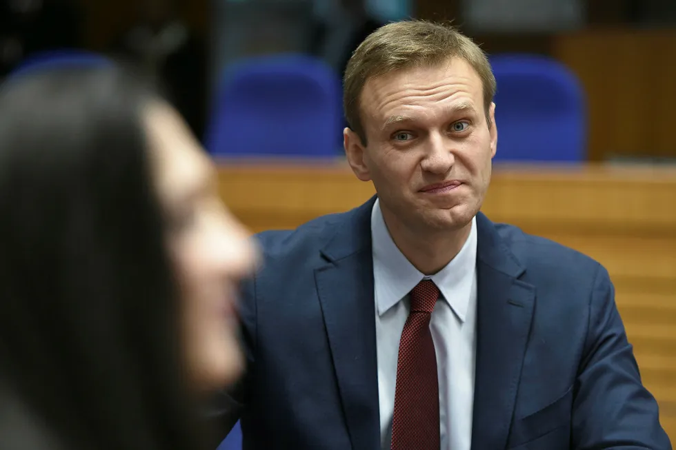Den europeiske menneskerettighetsdomstolen konstaterte torsdag at Russlands gjentatte pågripelser av Aleksej Navalnyj (bildet) har vært politisk motivert.
