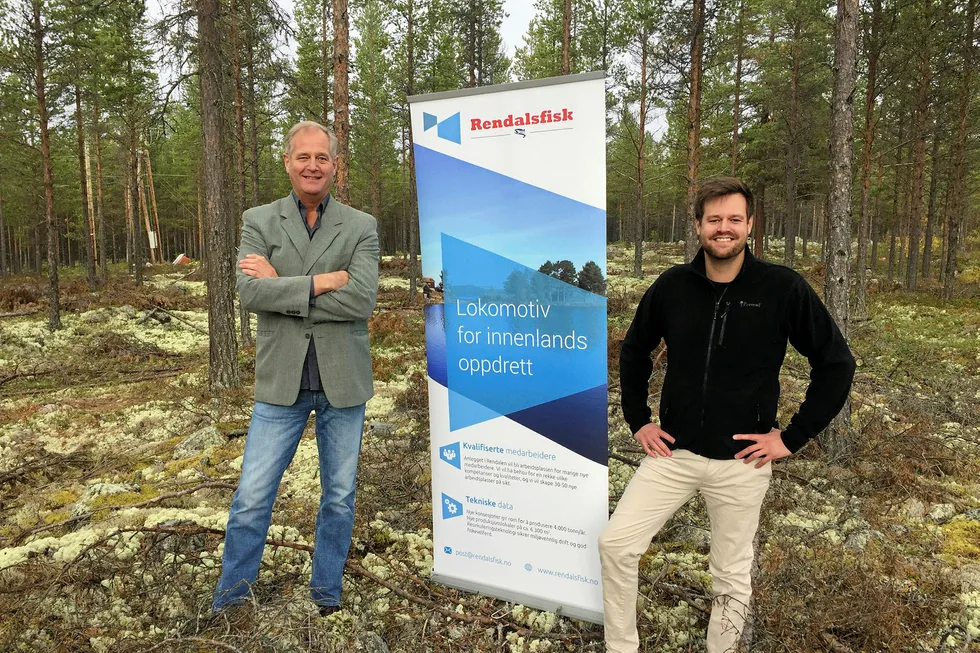Managing Director Kjell Karlsen and Commercial Director Mats Hauge are ready to bring land-based charr production to rural Norway.