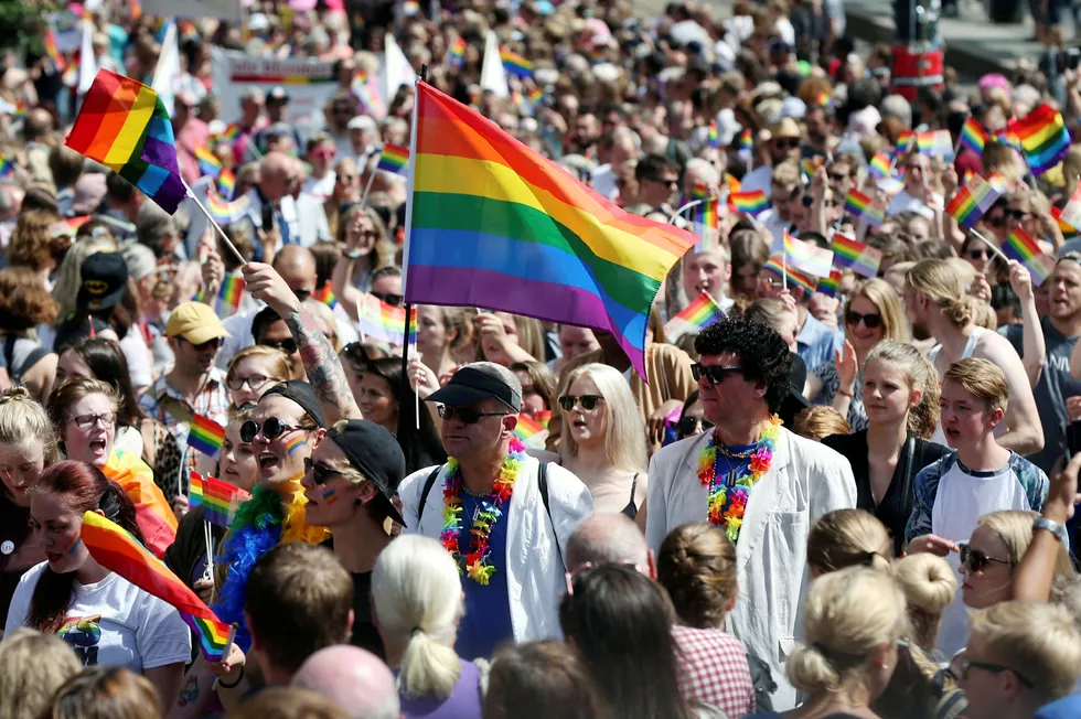 Fra Pride-festivalen i Oslo, juni 2016.