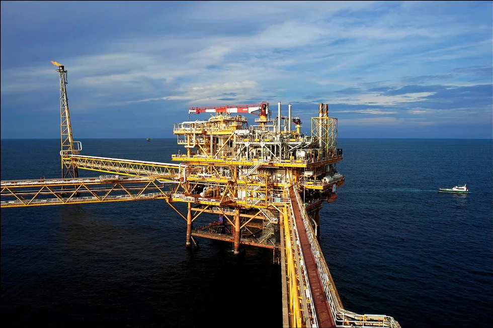 In operation: the PTTEP-operated Yadana gas field offshore Myanmar.