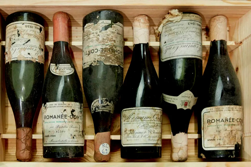 Flere Romanée-Conti-viner ble solgt på Sothebys lørdag.