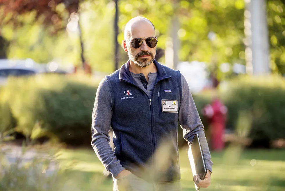 Dara Khosrowshahi går fra Expedia og hentes inn som ny toppsjef i Uber. David Paul Morris/Bloomberg/NTB Scanpix