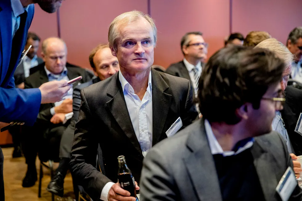 Øystein Stray Spetalen på Pareto Securities Olje og Offshore konferansen på Holmenkollen Park hotell i 2019.