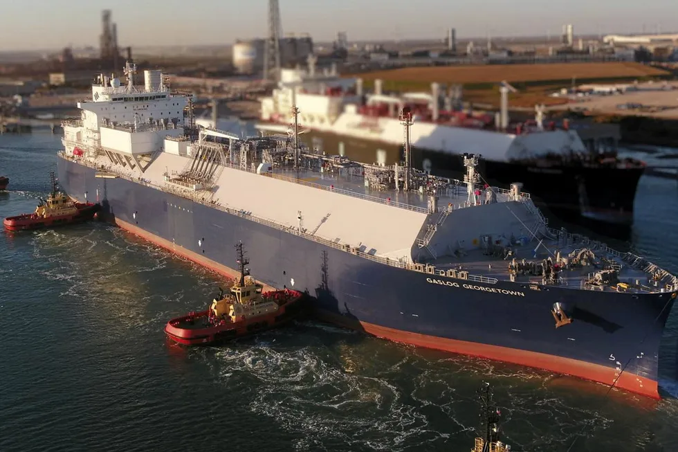 In the fleet: GasLog's LNG carrier GasLog Georgetown berths in the US