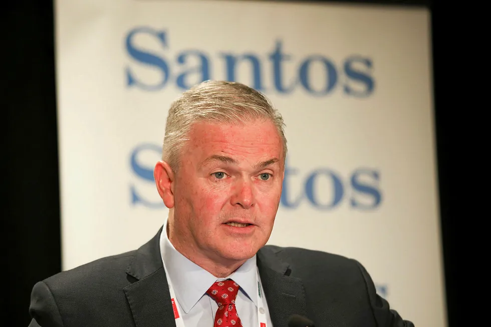 Record output: Santos chief executive Kevin Gallagher