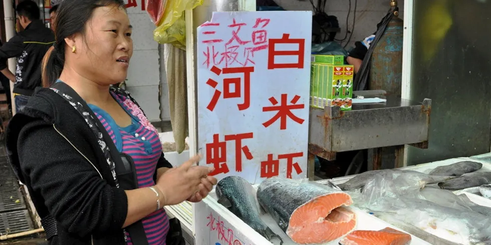 Kina var det best betalende markedet med 148 kroner per kilo i mai.