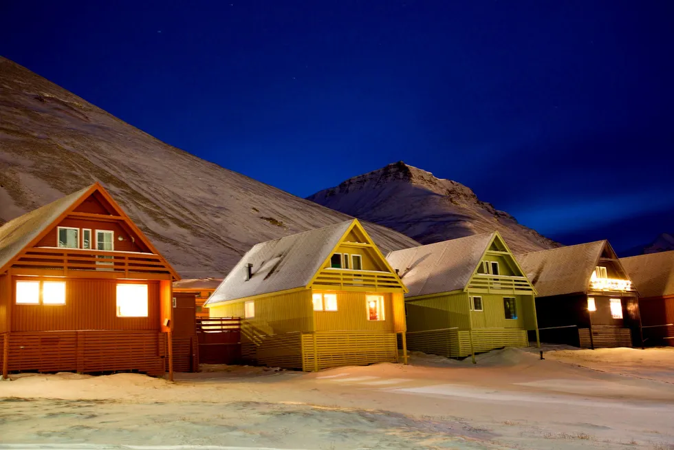 Boliger, Longyearbyen på Svalbard. Foto: Mona Pedersen