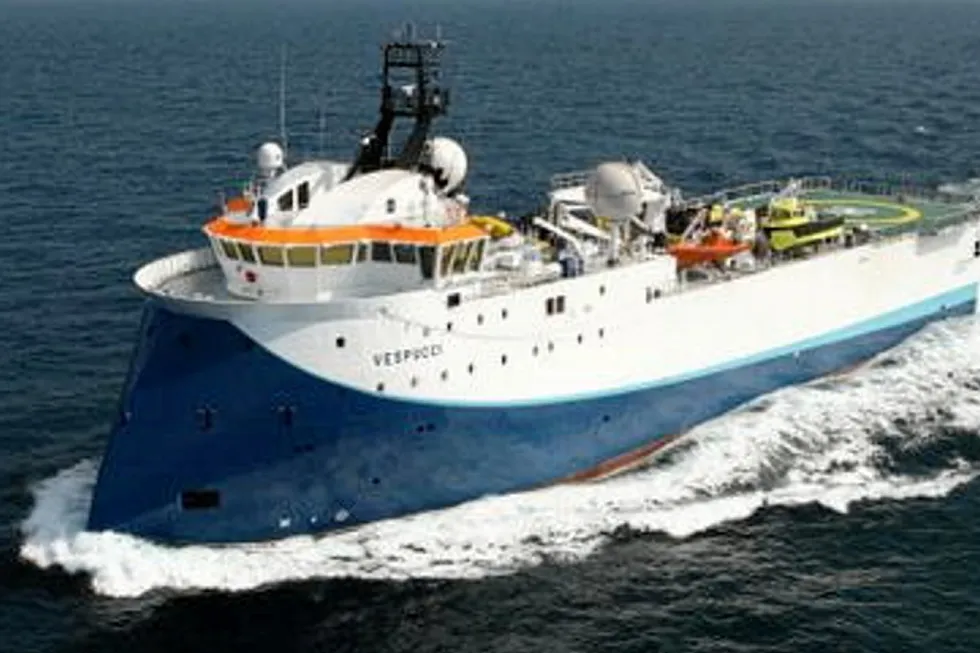 Contract secured: Shearwater GeoServices' seismic suvery vessel SW Vespucci